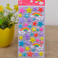 Different  Decorate Custom Star Shaped Kids Cute Puffy Adhesive Sticker